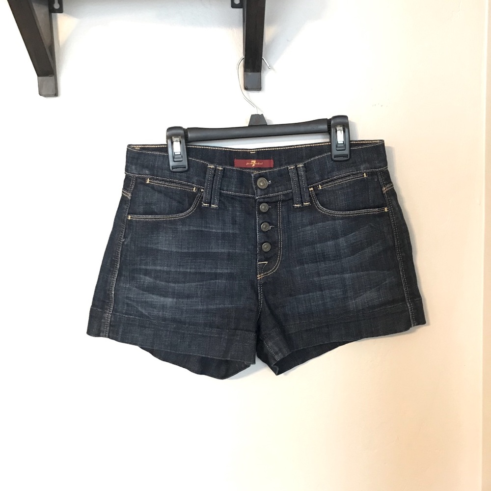 7 for all mankind denim shorts